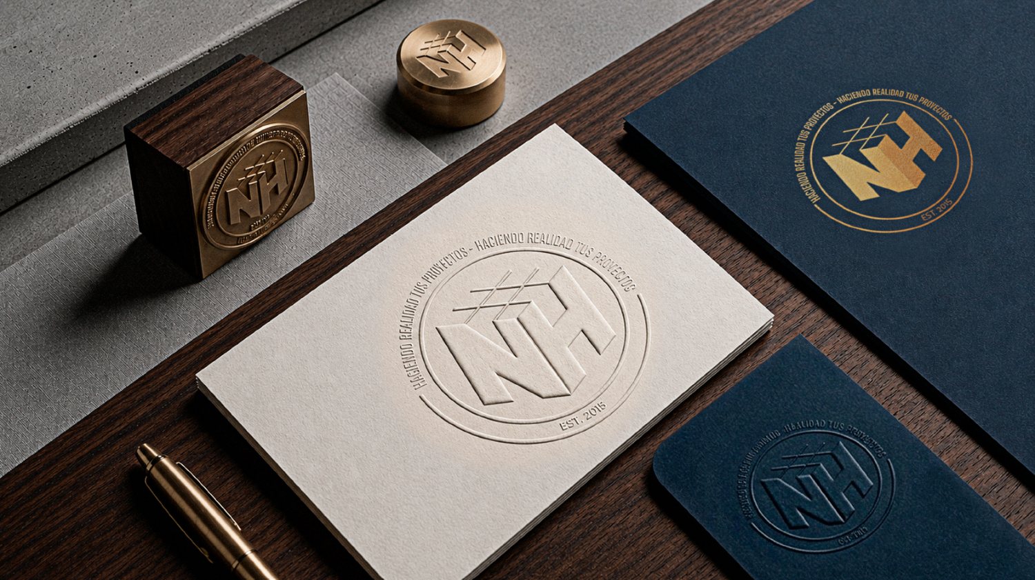 Identidad de marca NH Constructora